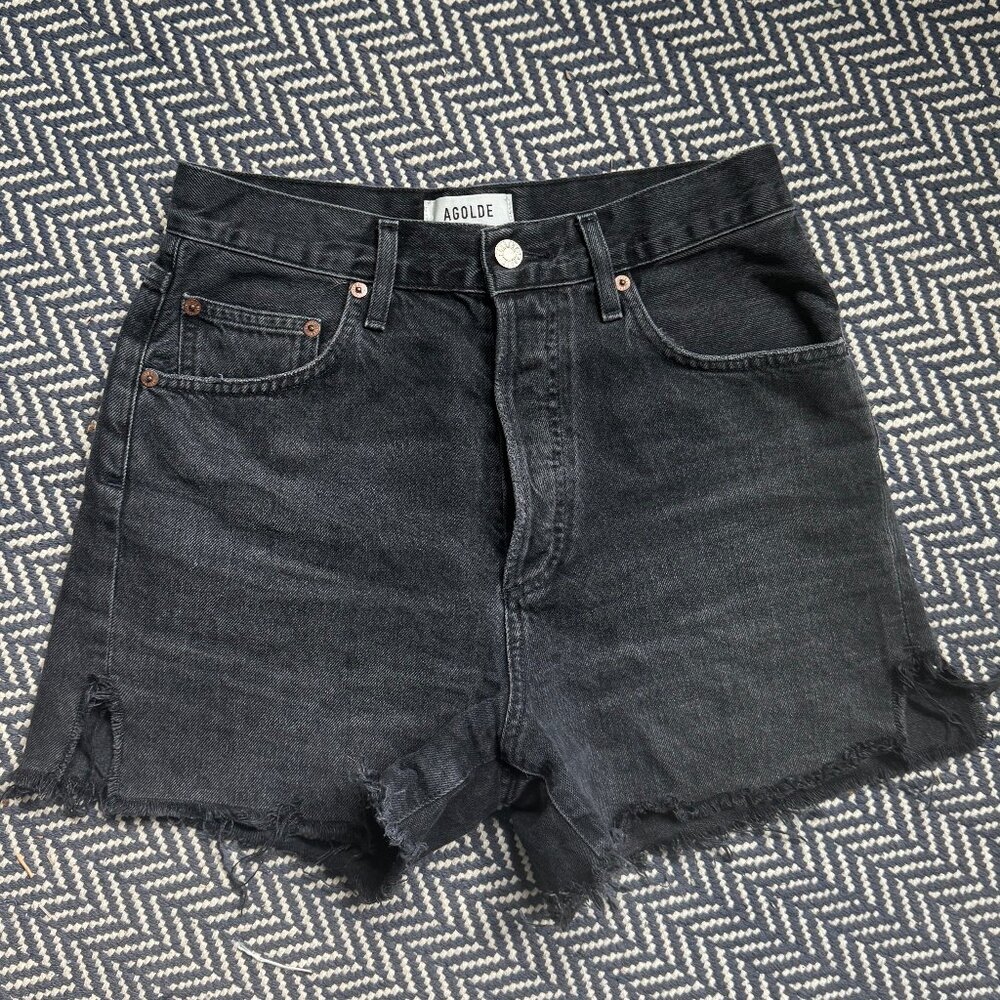Agolde Dee Black Shorts 26